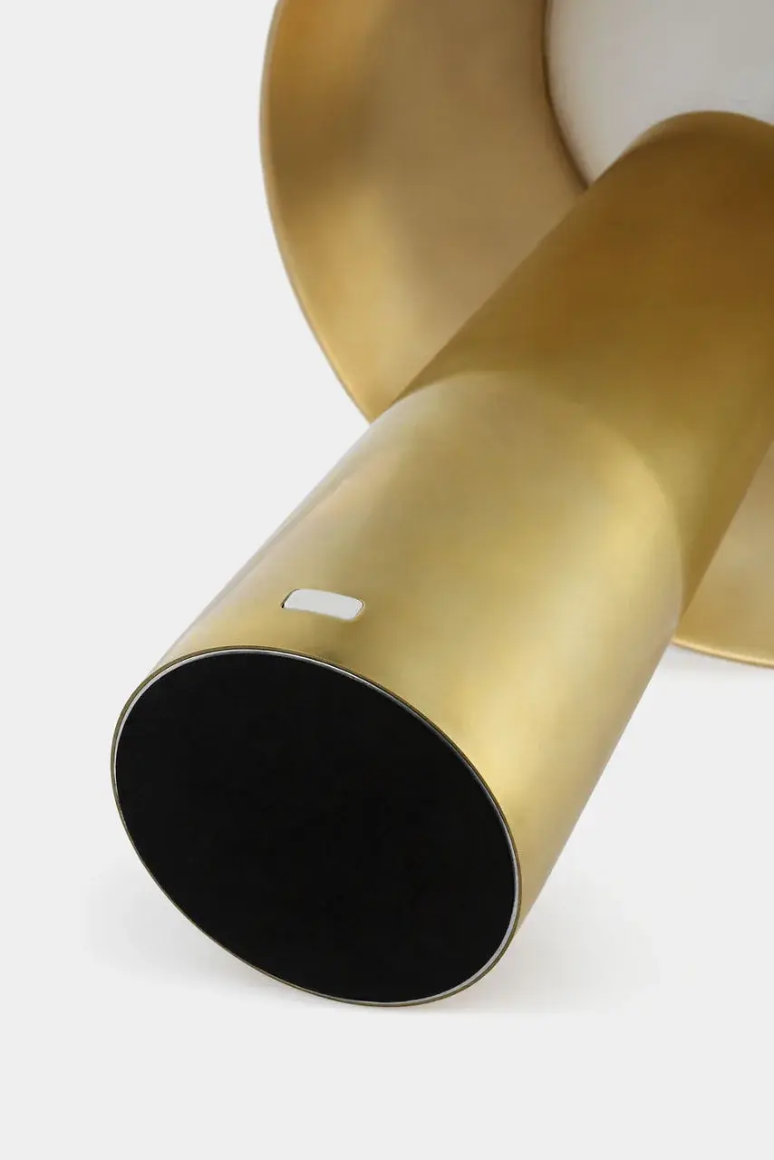 Sesa LED Table Lamp in Hand Rubbed Antique Brass - Image 4