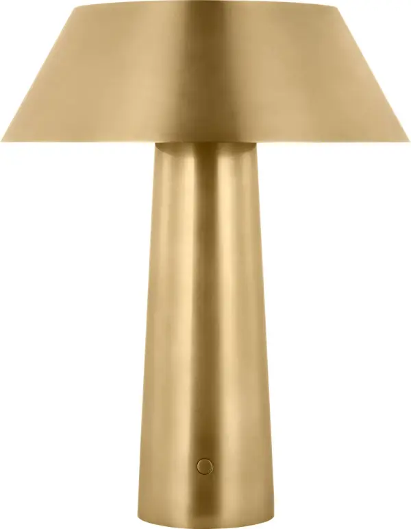 Sesa LED Table Lamp in Hand Rubbed Antique Brass - Image 5