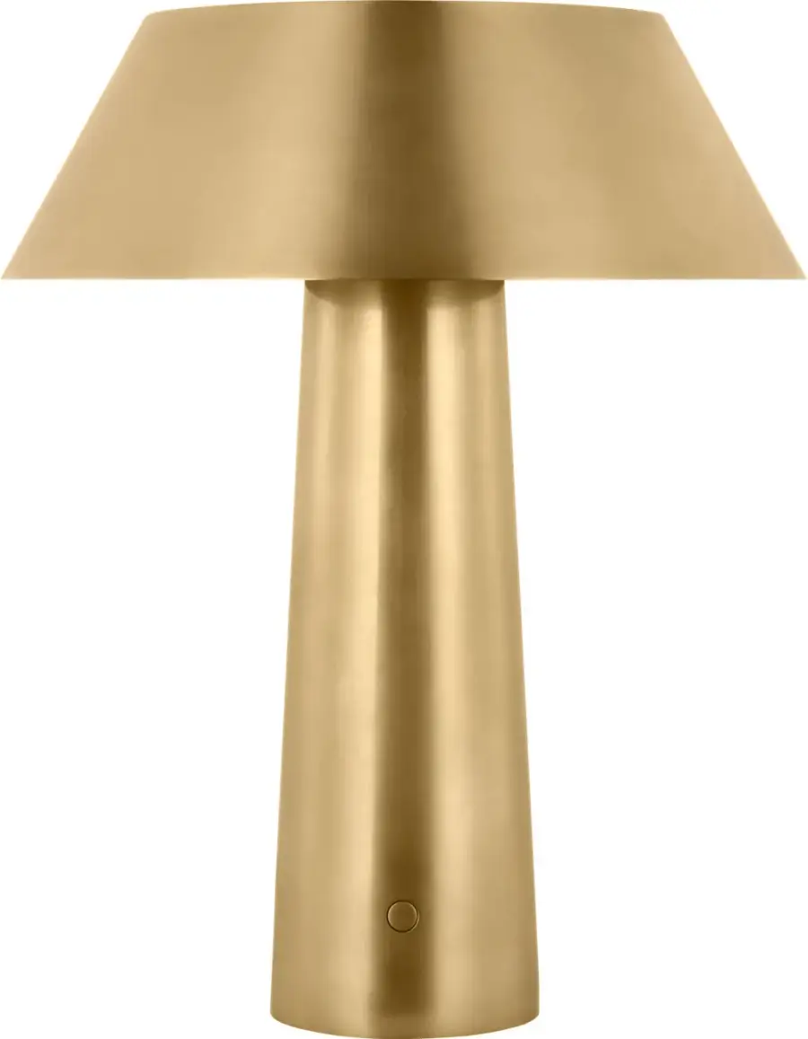 Sesa LED Table Lamp in Hand Rubbed Antique Brass - Image 5