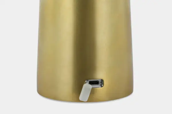 Sesa LED Table Lamp in Hand Rubbed Antique Brass - Image 7