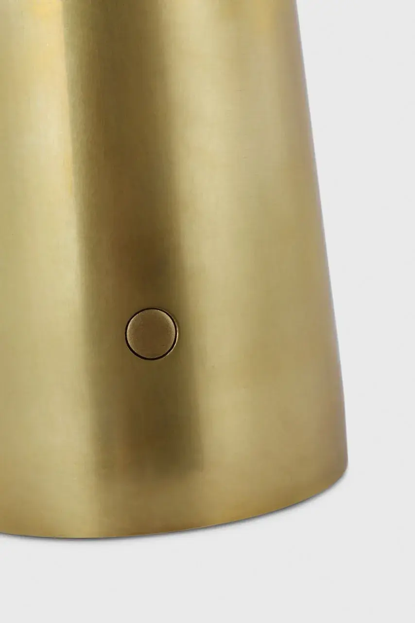 Sesa LED Table Lamp in Hand Rubbed Antique Brass - Image 8