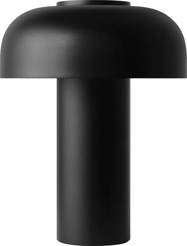 Louver 9" Rechargeable Table Lamp in Black - Image 1
