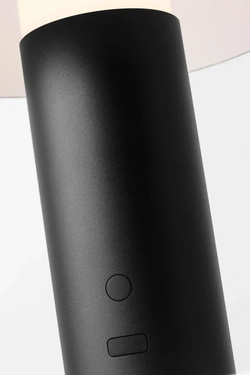 Louver 9" Rechargeable Table Lamp in Black - Image 4