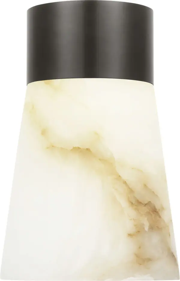 Elegant Rechargeable Alabaster Lamp with Warm, Portable Lighting - Image 3
