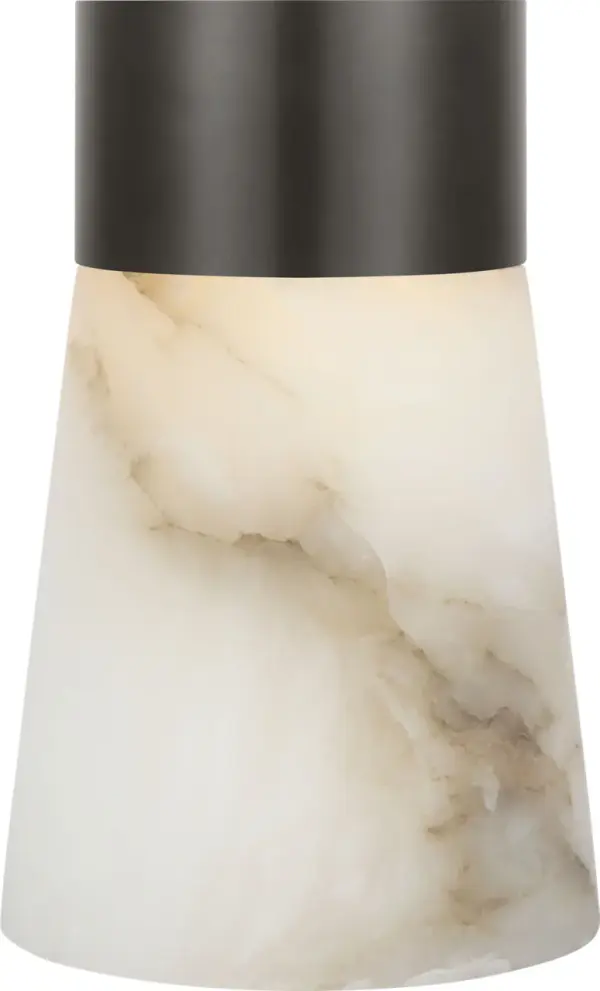 Elegant Rechargeable Alabaster Lamp with Warm, Portable Lighting - Image 5