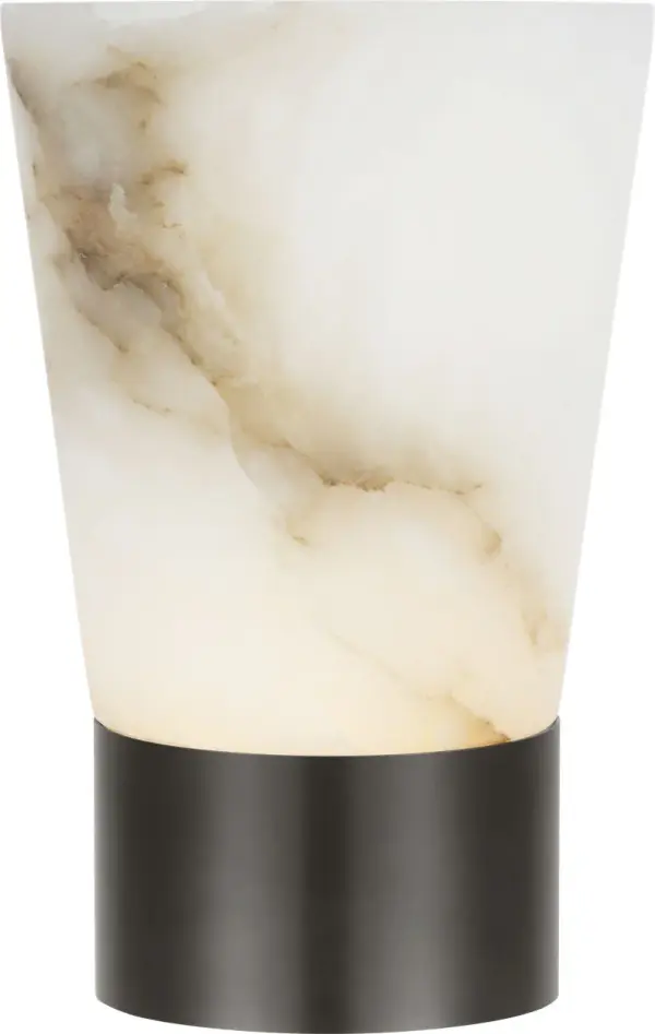 Elegant Rechargeable Alabaster Lamp with Warm, Portable Lighting - Image 6