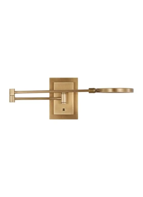Spectica LED Wall Sconce in Plated Brass