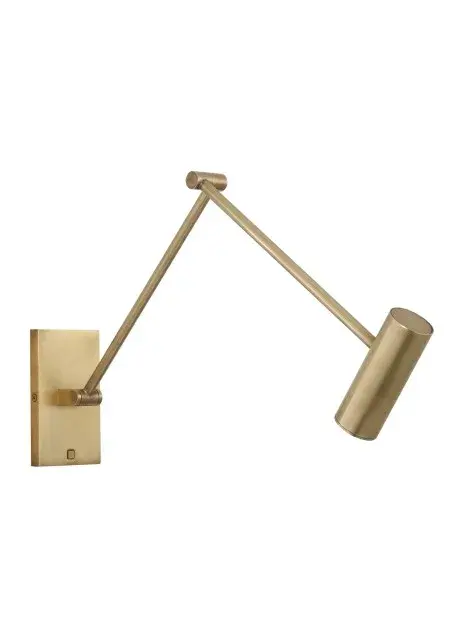 Ponte LED Wall Sconce in Natural Brass