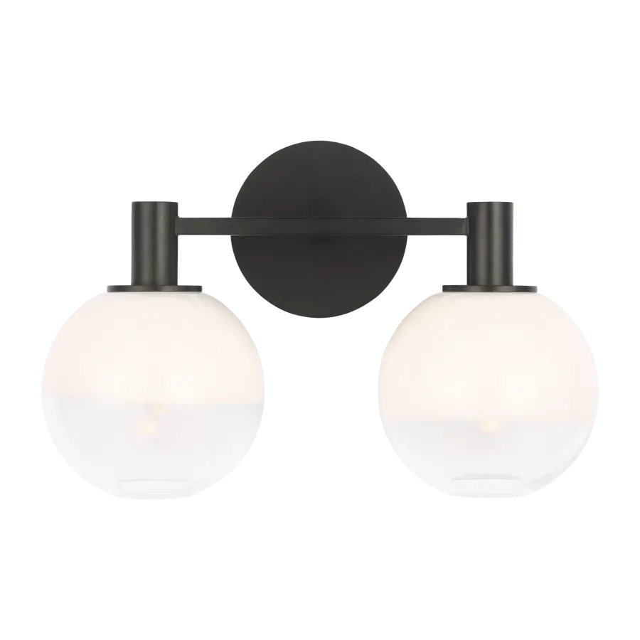 Torian 2-Light Vanity in Aged Iron - Image 1