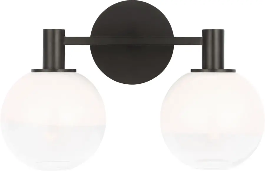 Torian 2-Light Vanity in Aged Iron - Image 2