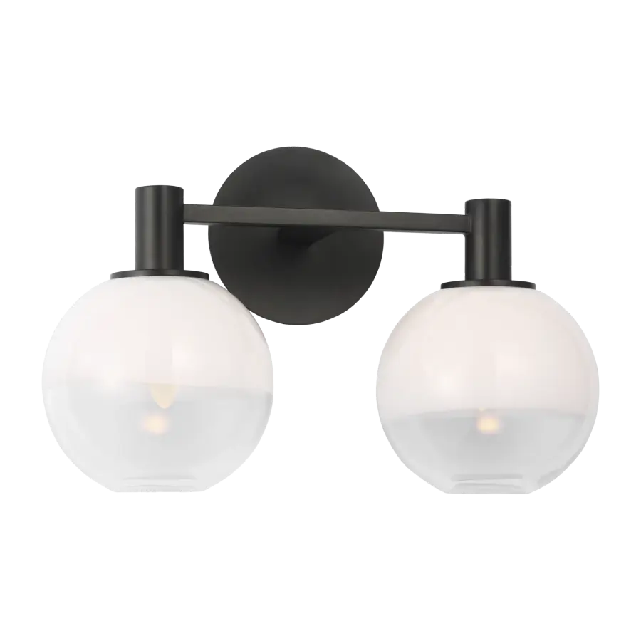 Torian 2-Light Vanity in Aged Iron - Image 3