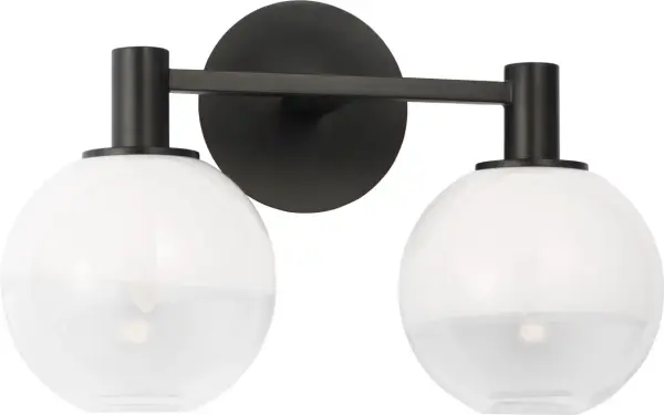 Torian 2-Light Vanity in Aged Iron - Image 4