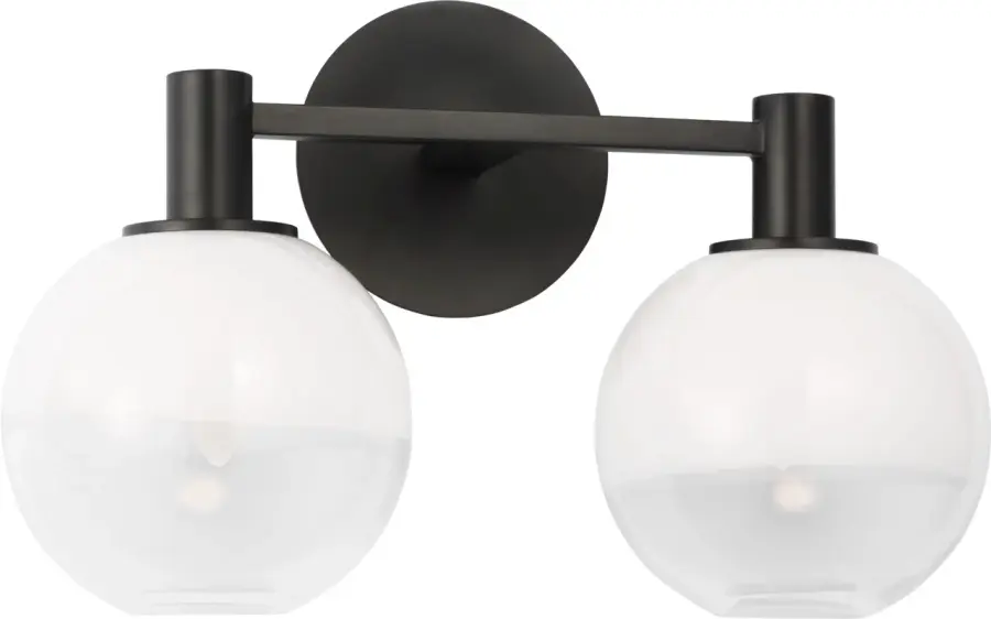 Torian 2-Light Vanity in Aged Iron - Image 4