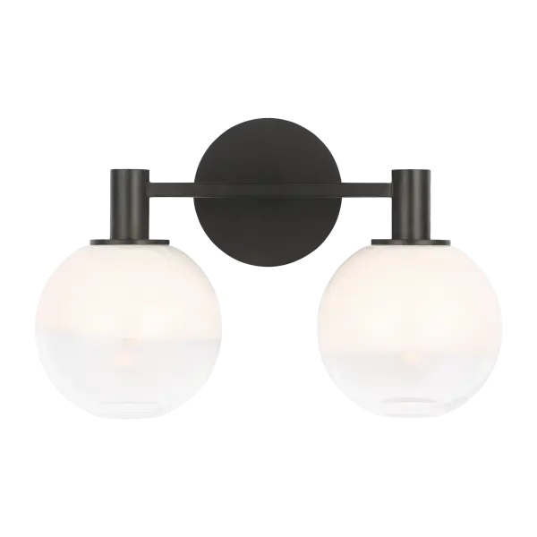Torian 2-Light Vanity in Aged Iron - Image 5