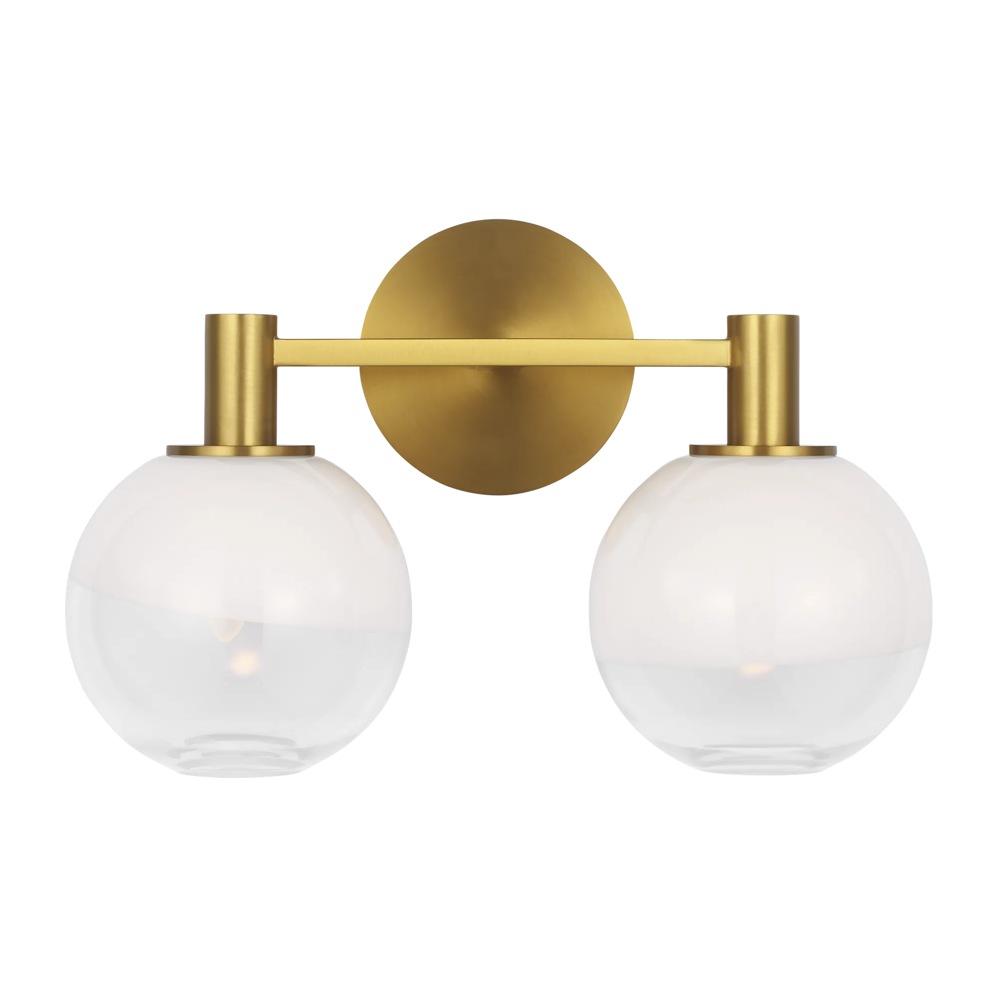 Torian 2-Light Vanity in Burnished Brass