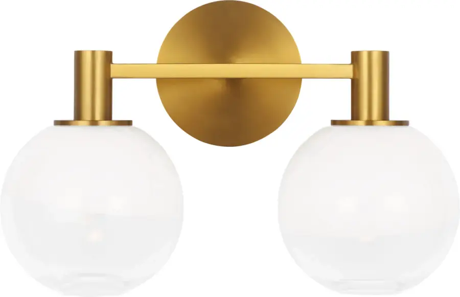 Torian 2-Light Vanity in Burnished Brass - Image 2
