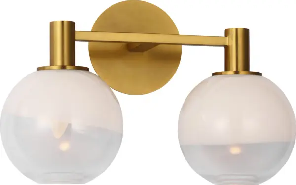 Torian 2-Light Vanity in Burnished Brass - Image 4