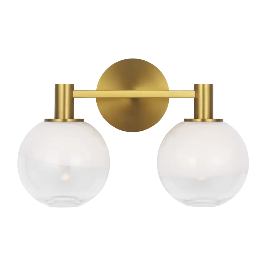 Torian 2-Light Vanity in Burnished Brass - Image 5