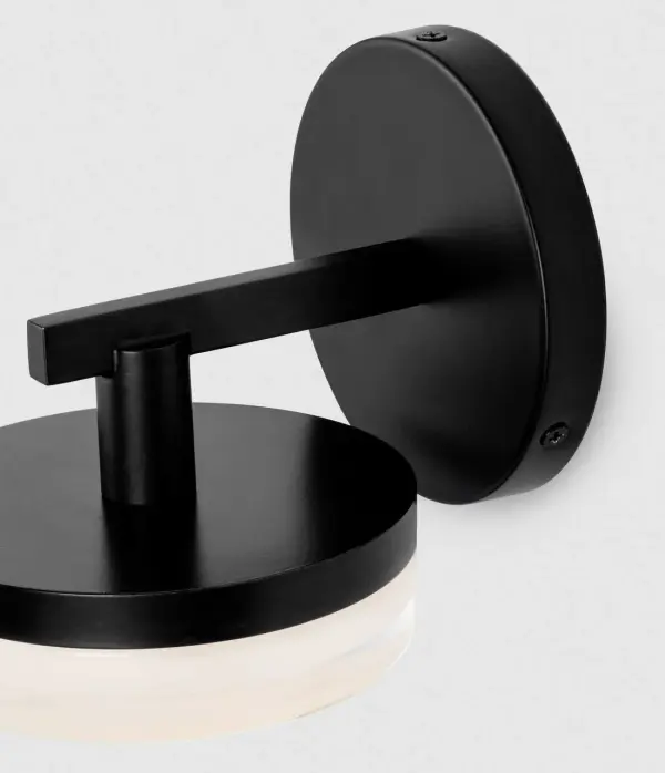 Khan Small Vanity Sconce in Aged Iron - Image 5