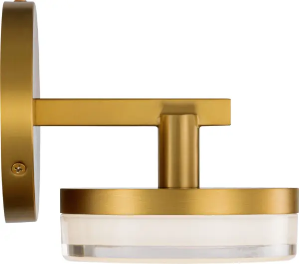 Khan Small Vanity Sconce in Burnished Brass - Image 3