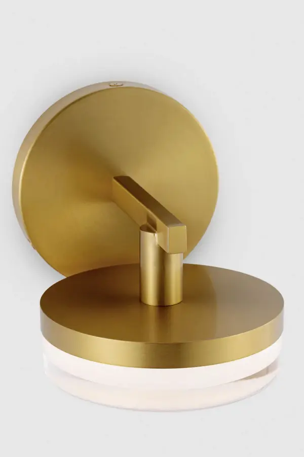 Khan Small Vanity Sconce in Burnished Brass - Image 4
