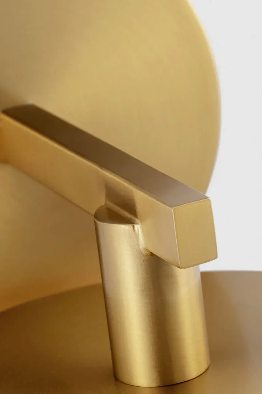 Khan Small Vanity Sconce in Burnished Brass - Image 5