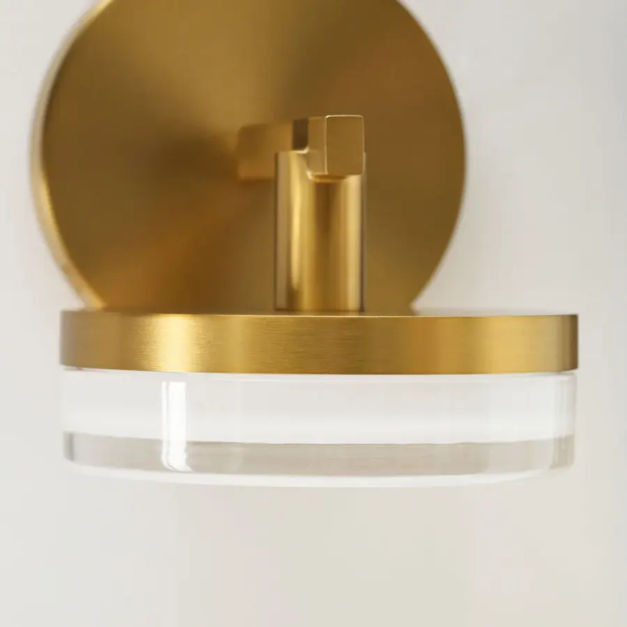 Khan Small Vanity Sconce in Burnished Brass - Image 6