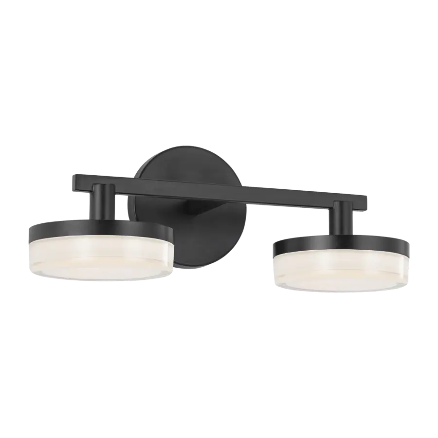 Khan 2-Light Vanity Sconce in Aged Iron - Image 3
