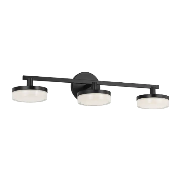 The Khan Large Vanity Sconce brings industrial sophistication to bathroom spaces with its aged iron finish and three-light configuration. Perfect for medium to large vanities, this fixture combines functional task lighting with distinctive style.