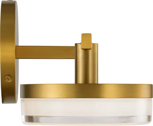 Khan Large Vanity Sconce in Burnished Brass - Image 4