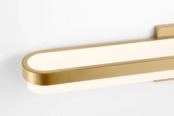 Ismay 27" Bath Vanity Light in Burnished Brass - Image 3