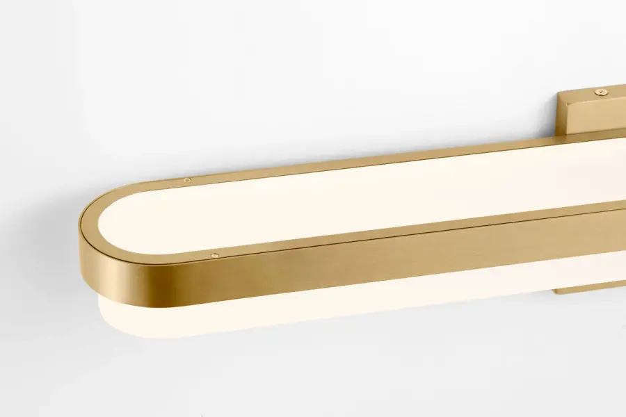 Ismay 27" Bath Vanity Light in Burnished Brass - Image 3