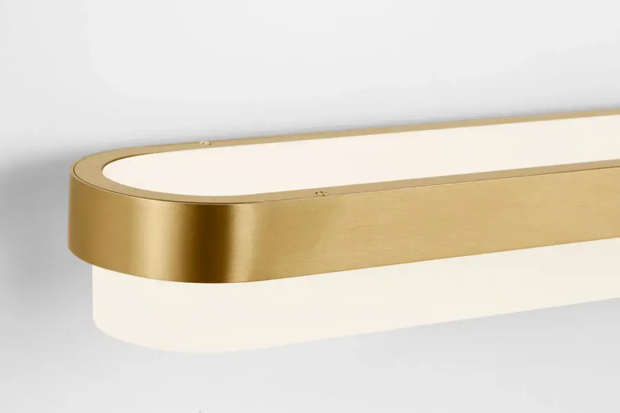 Ismay 36-Inch Bath Light in Burnished Brass - Image 2