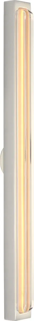 The Bloccare 18" Vanity by Sean Lavin combines solid crystal with edge-lit LED technology for a refined architectural statement. Its clean geometry and measured profile deliver even illumination perfect for modern bathrooms and living spaces. - alternate view