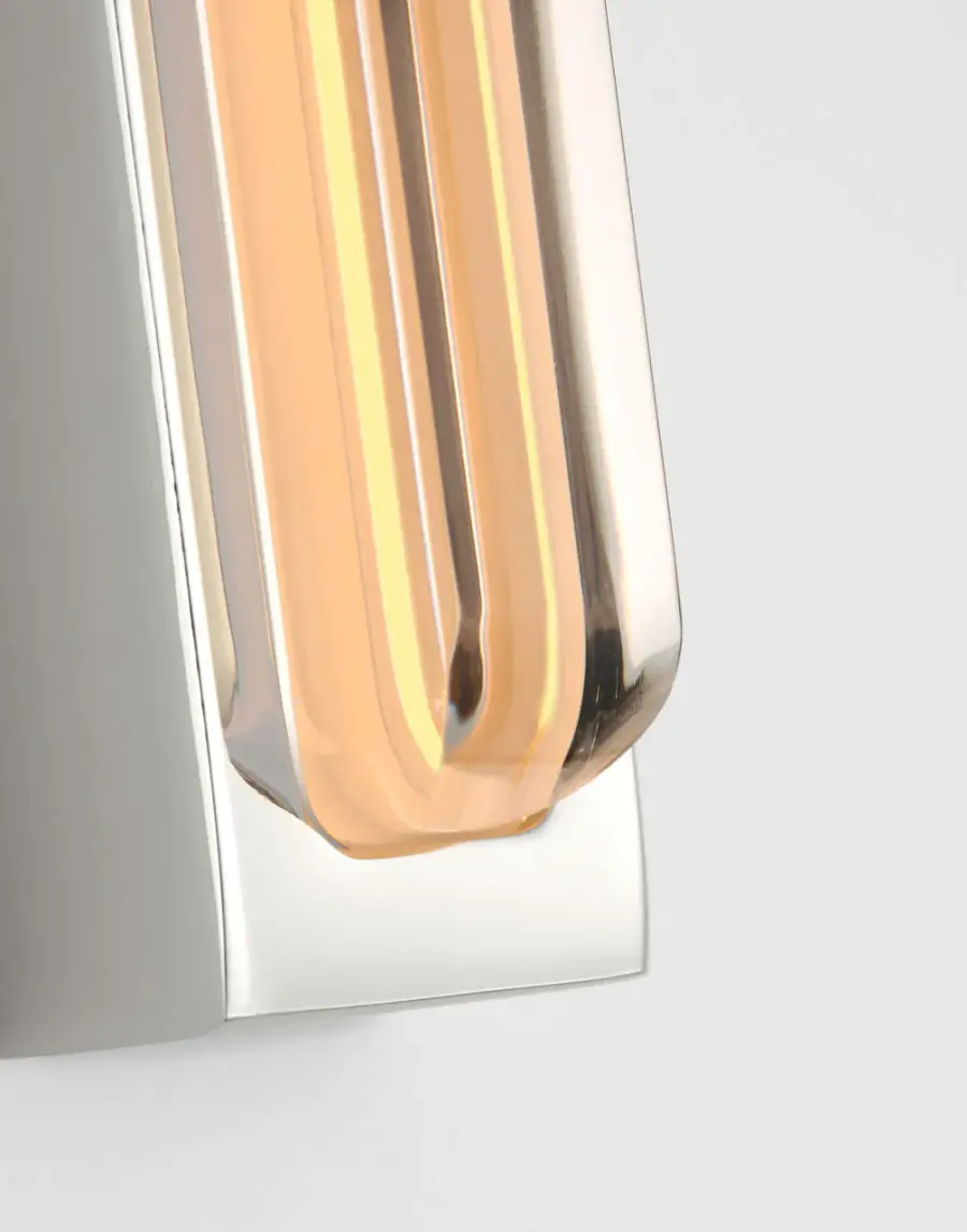 Bloccare 13" Vanity Light in Polished Nickel - Image 4