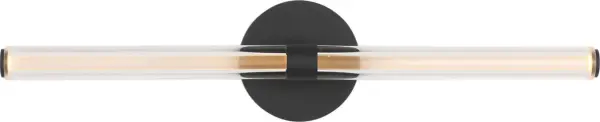Reiya Round 24" Vanity Light in Nightshade Black - Image 3