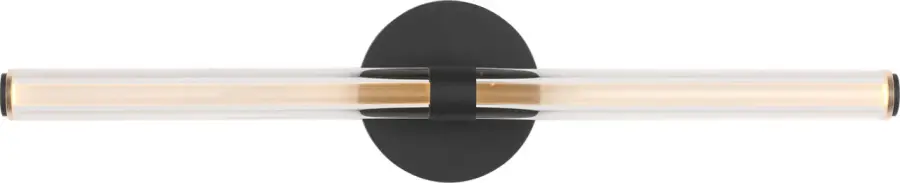 Reiya Round 24" Vanity Light in Nightshade Black - Image 3
