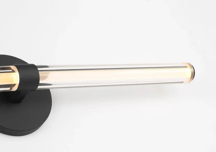 Reiya Round 24" Vanity Light in Nightshade Black - Image 4
