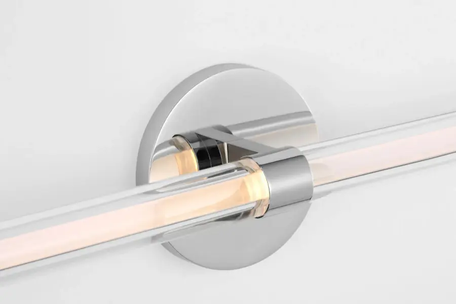 Reiya Round 24" Vanity Light in Chrome - Image 2