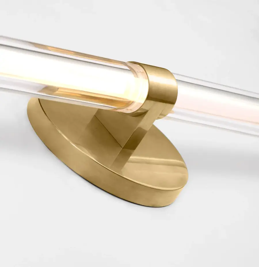 Reiya Round 24" Vanity Light in Hand-Rubbed Antique Brass - Image 2