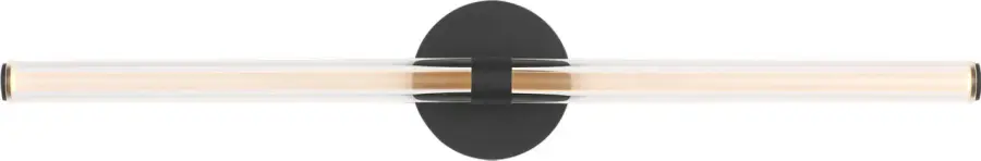 Reiya Round 30" Vanity Light in Nightshade Black - Image 2