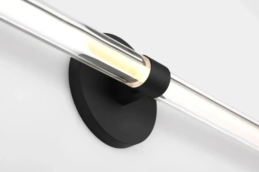 Reiya Round 30" Vanity Light in Nightshade Black - Image 4