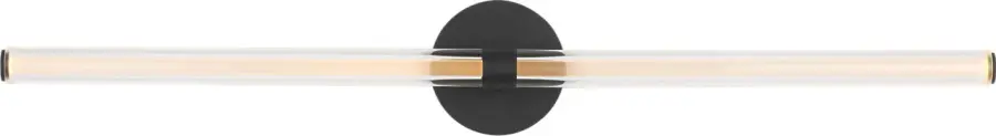 Reiya Round 36" Vanity Light in Nightshade Black - Image 2