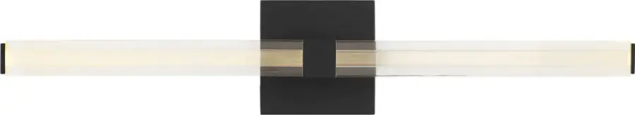 Reiya Square 24" Vanity Light in Nightshade Black - Image 4