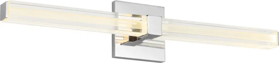 Reiya Square 24" Vanity Light in Chrome - Image 1