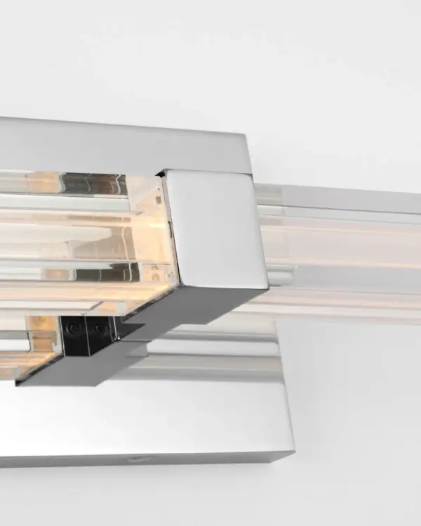 Reiya Square 24" Vanity Light in Chrome - Image 4