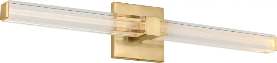 Reiya Square 24" Vanity Light in Hand-Rubbed Antique Brass - Image 1