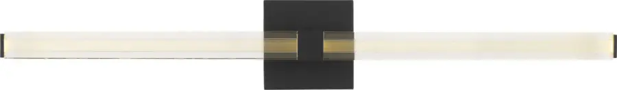 Reiya Square 30" Vanity Light in Nightshade Black - Image 4