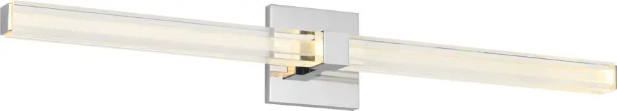 Reiya Square 30" Vanity Light in Chrome - Image 1