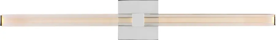 Reiya Square 30" Vanity Light in Chrome - Image 4